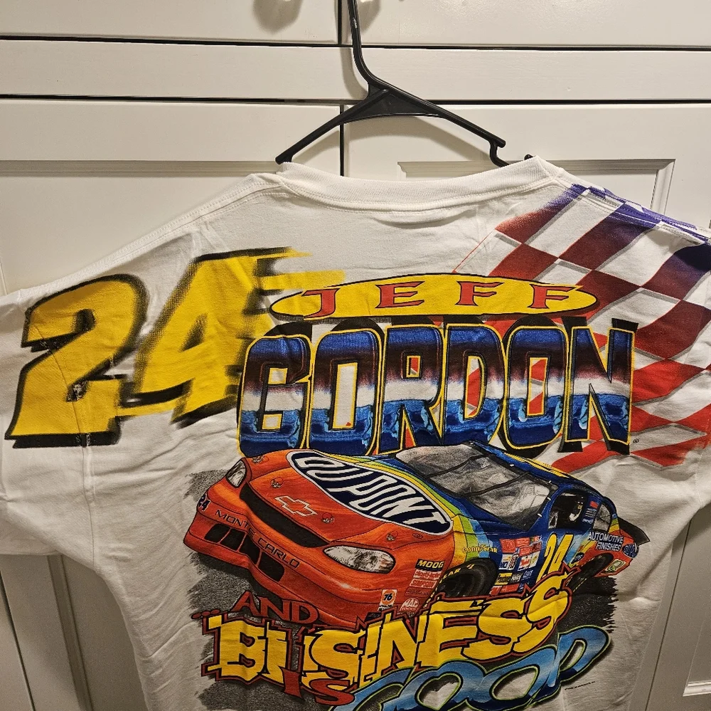 Vintage 1999 Jeff Gordon All-Over Print T-Shirt Men's Size XL New without tags - Picture 2 of 9